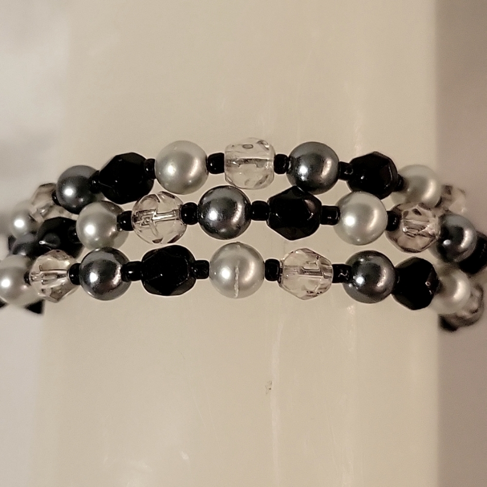 Vintage Beaded Wrap Around Bracelet